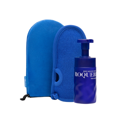 ROQUEBRUN. Body Mousse Dark & Gloves Set