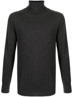 N.Peal pull en maille fine à col roulé - Gris