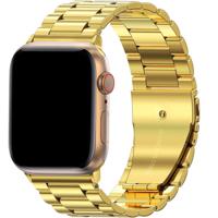 Apple Watch Kralen Stalen Schakel Band - Goud - 38, 40, 41 & 42mm Apple Watch Kralen Stalen Schakel Band - Goud - 38, 40, 41 & 42mm