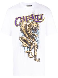 Roberto Cavalli t-shirt à imprimé graphique - Blanc