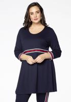 Yoek Tuniek met strepen | Blauw | Maat 46/48