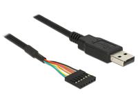 Delock 83785 Converter USB 2.0 male > TTL 6-pins pin header female 1,8 m (3,3 V) - thumbnail