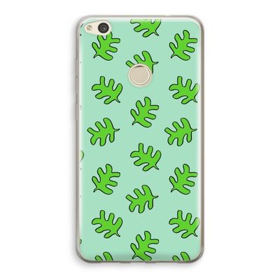 Groene blaadjes: Huawei Ascend P8 Lite (2017) Transparant Hoesje