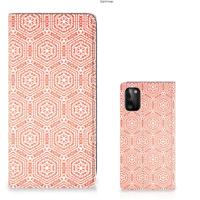 Samsung Galaxy A41 | Hoesje met Magneet | Pattern Orange