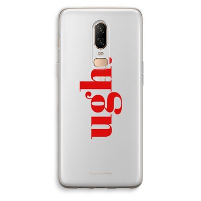 Ugh: OnePlus 6 Transparant Hoesje
