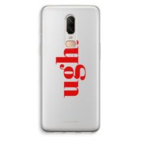 Ugh: OnePlus 6 Transparant Hoesje