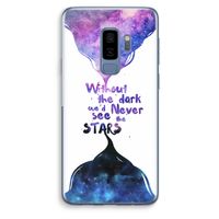Stars quote: Samsung Galaxy S9 Plus Transparant Hoesje