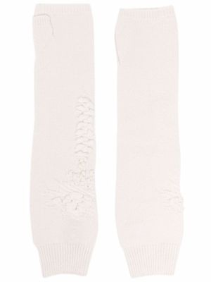 Barrie mitaines en cachemire - Blanc