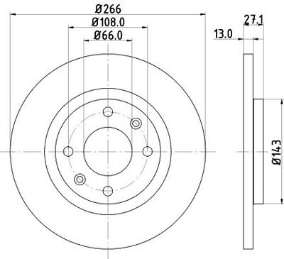 Remschijf 8DD355105751