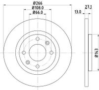 Remschijf 8DD355105751