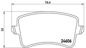 Remblokkenset, schijfrem BREMBO XTRA LINE P85099X