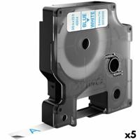 Gelamineerde Tape voor Labelmakers Dymo D1 40914 9 mm LabelManager™ Wit Blauw (5 Stuks)