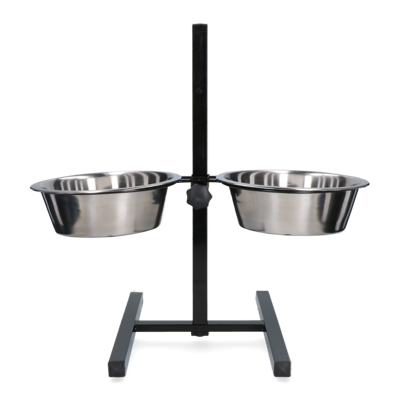 Voer en drinkbak RVS T-standaard 4,00ltr Ø 28cm
