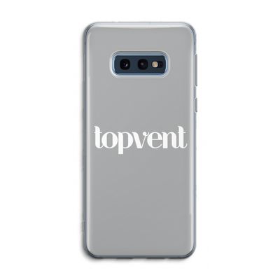 Topvent Grijs Wit: Samsung Galaxy S10e Transparant Hoesje