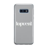 Topvent Grijs Wit: Samsung Galaxy S10e Transparant Hoesje Topvent Grijs Wit: Samsung Galaxy S10e Transparant Hoesje