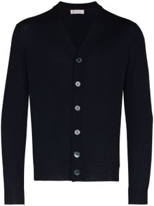 Brunello Cucinelli cardigan à col v - Bleu