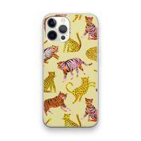 Cute Tigers and Leopards: iPhone 12 Pro Transparant Hoesje