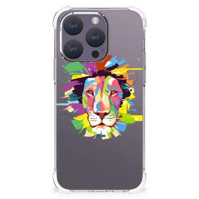 iPhone 15 Pro Stevig | Bumper Hoesje | Lion Color