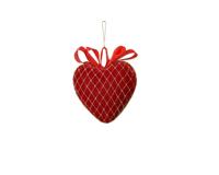 Kersthanger foam 8 cm kerstrood hart