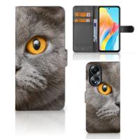 Telefoonhoesje | Met pasjeshouder | OPPO A58 4G Britse Korthaar Telefoonhoesje | Met pasjeshouder | OPPO A58 4G Britse Korthaar