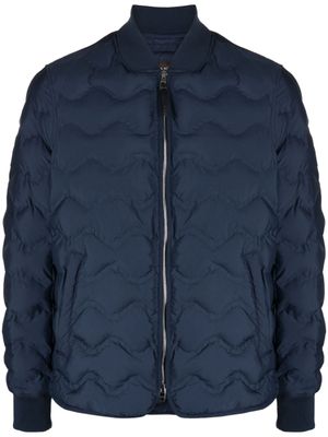 Michael Kors veste bomber matelassée à fermeture zippée - Bleu
