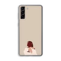 I drink wine: Samsung Galaxy S21 Plus Transparant Hoesje