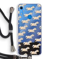 Ponys: Huawei Y6s Transparant Hoesje met koord