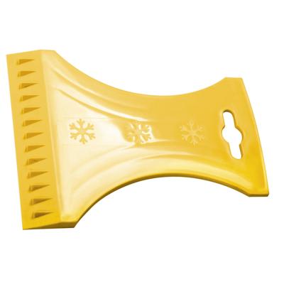 IJskrabber / raamkrabber - voor auto ramen - Geel - Kunststof - 10 x 13 cm - Ruitenkrabber IJskrabber / raamkrabber - voor auto ramen - Geel - Kunststof - 10 x 13 cm - Ruitenkrabber