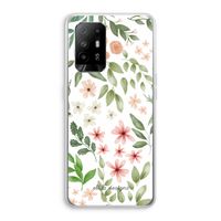 Botanical sweet flower heaven: Oppo A94 5G Transparant Hoesje
