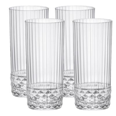 Bormioli Rocco Longdrinkglazen - 4 stuks - glas - 490 ml - sap/water/drinkglas