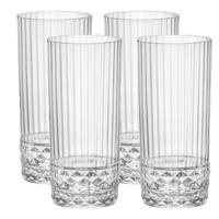 Bormioli Rocco Longdrinkglazen - 4 stuks - glas - 490 ml - sap/water/drinkglas