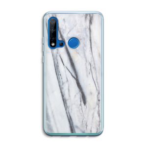 Gestreepte marmer: Huawei P20 Lite (2019) Transparant Hoesje