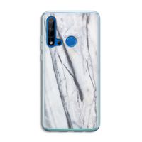 Gestreepte marmer: Huawei P20 Lite (2019) Transparant Hoesje