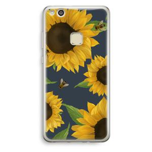 Sunflower and bees: Huawei Ascend P10 Lite Transparant Hoesje