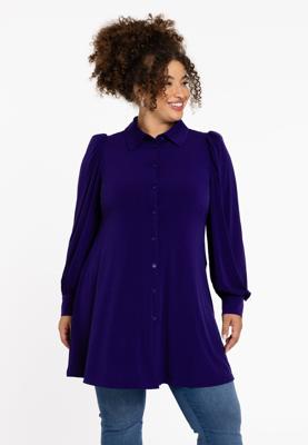 Yoek Blouse wide bottom | Paars | Maat 38/40