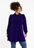 Yoek Blouse wide bottom | Paars | Maat 50/52