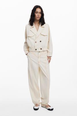 Ballonbroek met voorzakken - WHITE - L
