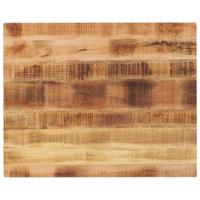 Tafelblad rechthoekig 100x80x2,5 cm massief ruw mangohout