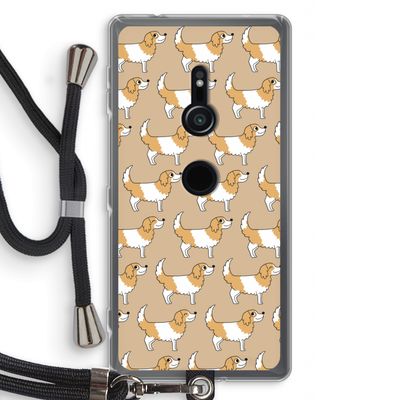 Doggy: Sony Xperia XZ2 Transparant Hoesje met koord