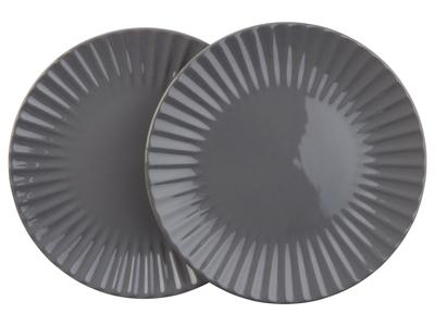 LIVARNO home Servies 2-delig (Borden, Grijs)