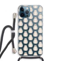 Uilen: iPhone 12 Pro Transparant Hoesje met koord