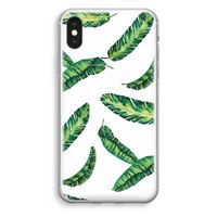 Lange bladeren: iPhone X Transparant Hoesje