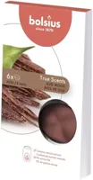 Bolsius waxmelts true scents oud wood 6 stuks Bolsius waxmelts true scents oud wood 6 stuks