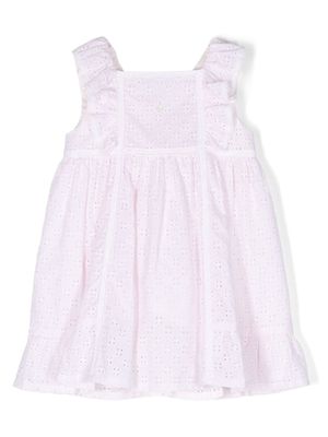Patachou robe sans manches à broderies - Rose