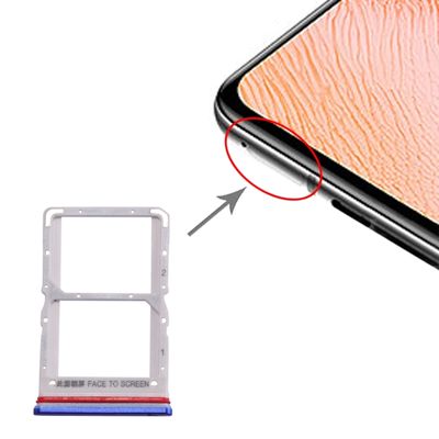 SIM-kaartlade + SIM-kaartlade voor Xiaomi Redmi K30 5G (Blauw)