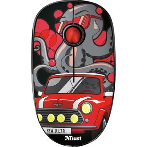 Sketch Silent Click Wireless Mouse - red Muis