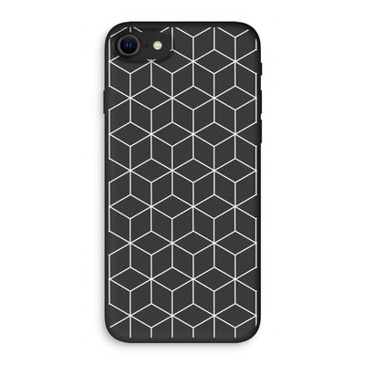 Zwart-witte kubussen: iPhone 7 Biologisch afbreekbaar hoesje
