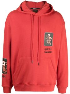 Ksubi hoodie en coton à imprimé graphique - Rouge