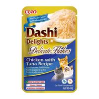 INABA CAT Dashi Delights Delicate Vlokken Kip met Tonijn - kattensnack - 40g