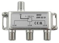 Wisi 75107 Kabel splitter/combiner Kabelsplitter Zilver